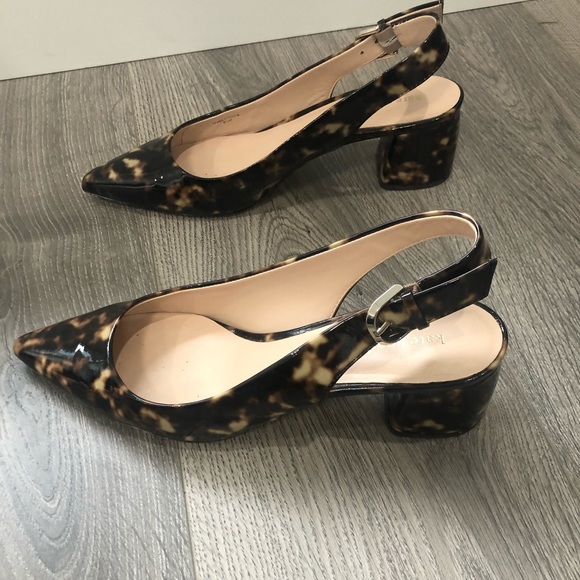 Tortoise patent blocked heels - Picture 2 of 4